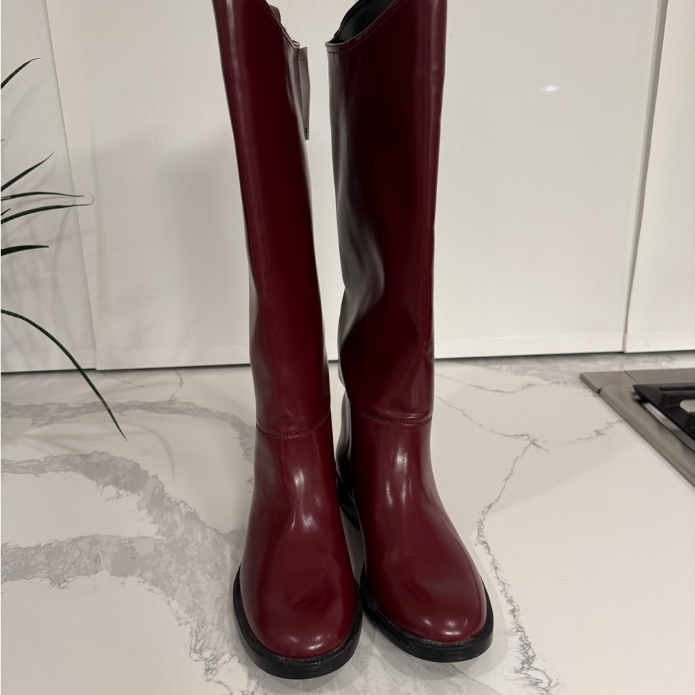 Tall Burgundy Women's Boots  NWT
